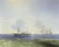 Ivan Aivazovsky Schlacht von Dampfer Vesta und türkischen ironclad Seestücke